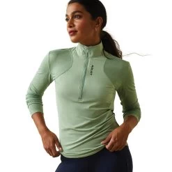 Ariat Womens Breathe 1/4 Zip Baselayer Top