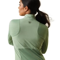 Ariat Womens Breathe 1/4 Zip Baselayer Top -Western Fashion-Ariat AriatWomensBreathequarterZipBaselayerTopbasil3