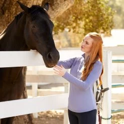 Ariat Womens Breathe 1/4 Zip Baselayer Top -Western Fashion-Ariat AriatWomensBreathequarterZipBaselayerTopduskygranite2