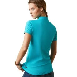 Ariat Womens Prix 2.0 Polo Shirt -Western Fashion-Ariat AriatWomensPrix2.0PoloShirtveridiangreen2