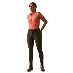 Ariat Womens Prix 2.0 Sleeveless Polo Shirt -Western Fashion-Ariat AriatWomensPrix2.0SleevelessPoloShirtburntsienna1