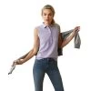 Ariat Womens Prix 2.0 Sleeveless Polo Shirt -Western Fashion-Ariat AriatWomensPrix2.0SleevelessPoloShirtheirloomlilac1