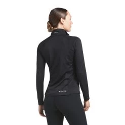 Ariat Womens Sunstopper 2.0 1/4 Zip Baselayer Top -Western Fashion-Ariat AriatWomensSunstopper2.0quarterZipBaselayerTopblack2