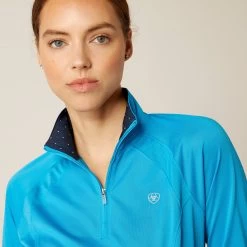 Ariat Womens Sunstopper 2.0 1/4 Zip Top -Western Fashion-Ariat AriatWomensSunstopper2014ZipTopsurf2