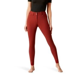 Ariat Womens Tri Factor Grip Full Seat Breeches -Western Fashion-Ariat AriatWomensTriFactorGripFullSeatBreechesfiredbrick1