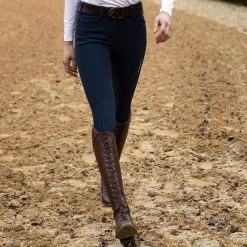 Ariat Womens Tri Factor Grip Full Seat Breeches -Western Fashion-Ariat AriatWomensTriFactorGripFullSeatBreechesnavy3