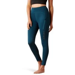 Ariat Womens Venture Thermal Half Grip Tights -Western Fashion-Ariat AriatWomensVentureThermalHalfGripTightsreflectingpond1