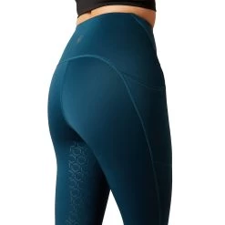 Ariat Womens Venture Thermal Half Grip Tights -Western Fashion-Ariat AriatWomensVentureThermalHalfGripTightsreflectingpond2