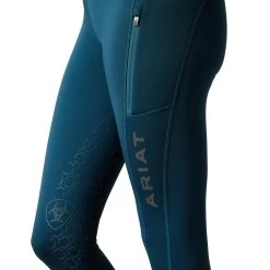 Ariat Womens Venture Thermal Half Grip Tights -Western Fashion-Ariat AriatWomensVentureThermalHalfGripTightsreflectingpond4