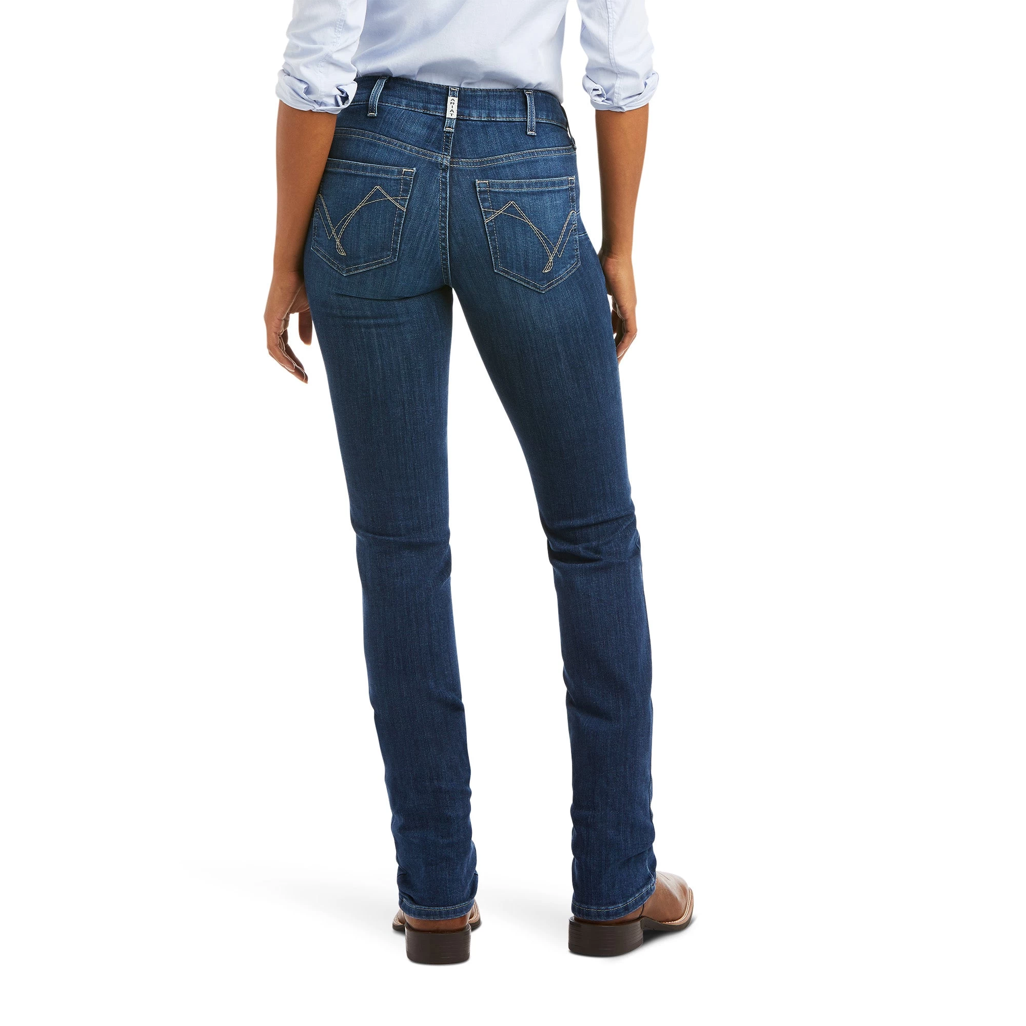 Ariat Womens R.E.A.L Perfect Rise Abby Straight Jeans 6 Ariat Womens R.E.A.L Perfect Rise Abby Straight Jeans - Image 4