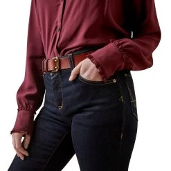 Ariat Womens Clarion Blouse -Western Fashion-Ariat F23 WMS ENGL 10046020 detail01