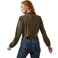 Ariat Womens Inverness Long Sleeve Top 20 Ariat Womens Inverness Long Sleeve Top -Western Fashion-Ariat F23 WMS ENGL 10046339 back