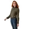 Ariat Womens Inverness Long Sleeve Top -Western Fashion-Ariat F23 WMS ENGL 10046339 front