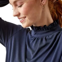 Ariat Womens Inverness Long Sleeve Top 23 Ariat Womens Inverness Long Sleeve Top -Western Fashion-Ariat F23 WMS ENGL 10046340 detail02