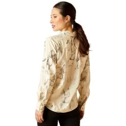 Ariat Womens Larkspur Long Sleeve Blouse -Western Fashion-Ariat F23 WMS ENGL 10046371 back