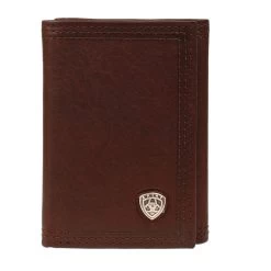 Ariat Dark Copper Trifold Wallet