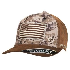 Ariat Digital Camo Flag Hat