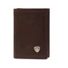 Ariat Trifold Shield Dark Copper Wallet
