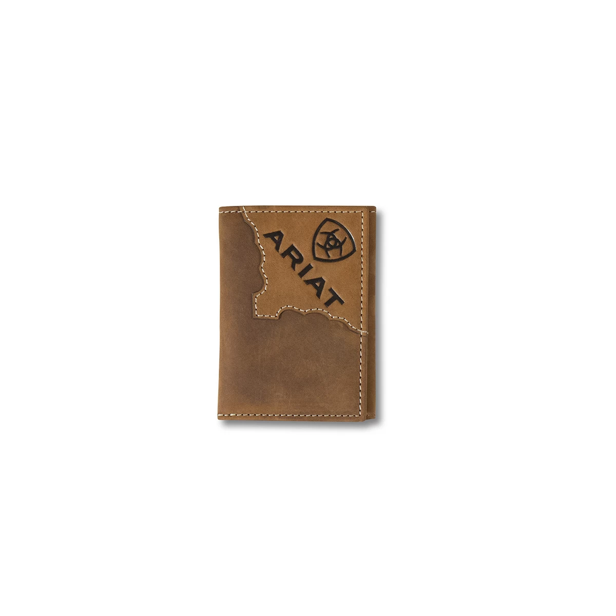 Ariat Two Toned Med. Brown Trifold Wallet 3 Ariat Two Toned Med. Brown Trifold Wallet