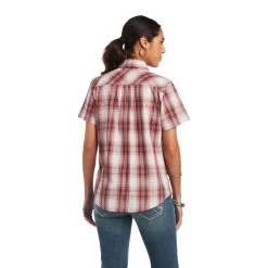 ARIAT WOMENS REAL BILLIE JEAN SHIRT- RUSSET PLAID -Western Fashion-Ariat b4b195de0315706fab5ae15119490e93