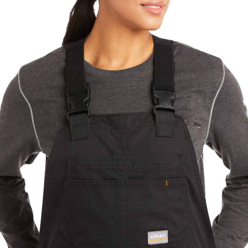 ARIAT REBAR WOMENS INSULATED BIB OVERALLS - BLACK 5 ARIAT REBAR WOMENS INSULATED BIB OVERALLS - BLACK - Image 3