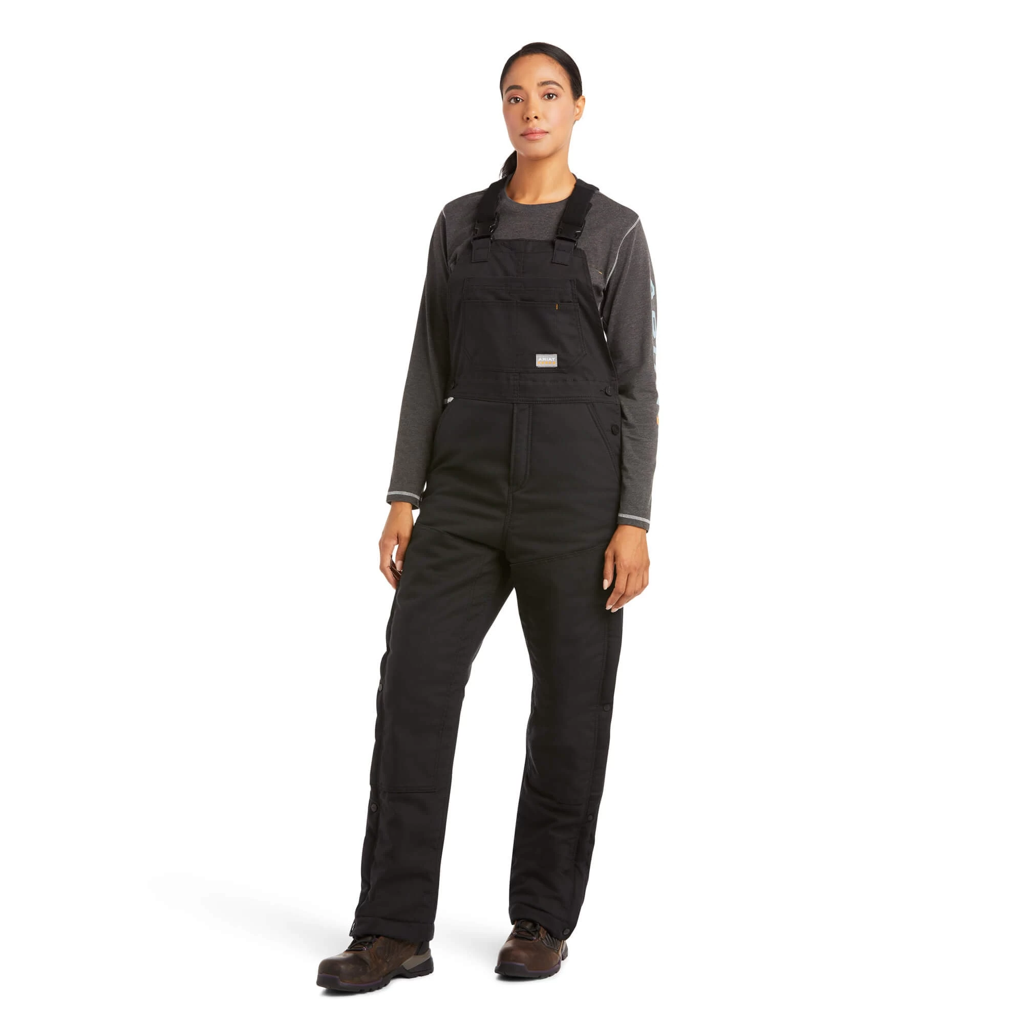 ARIAT REBAR WOMENS INSULATED BIB OVERALLS - BLACK 3 ARIAT REBAR WOMENS INSULATED BIB OVERALLS - BLACK