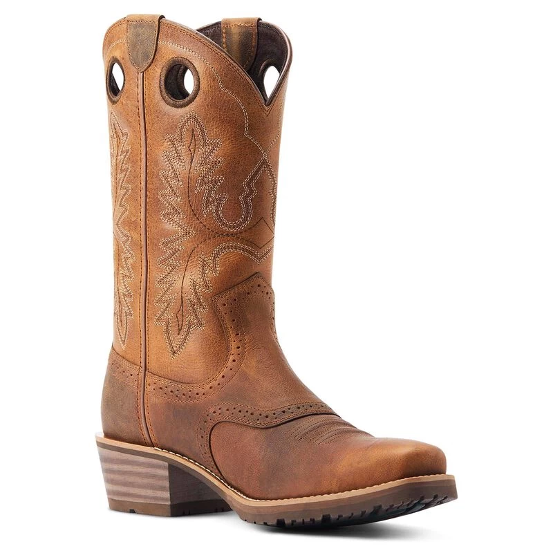 ARIAT MENS HYBRID ROUGHSTOCK SQUARE TOE WESTERN BOOT 4 ARIAT MENS HYBRID ROUGHSTOCK SQUARE TOE WESTERN BOOT - Image 2