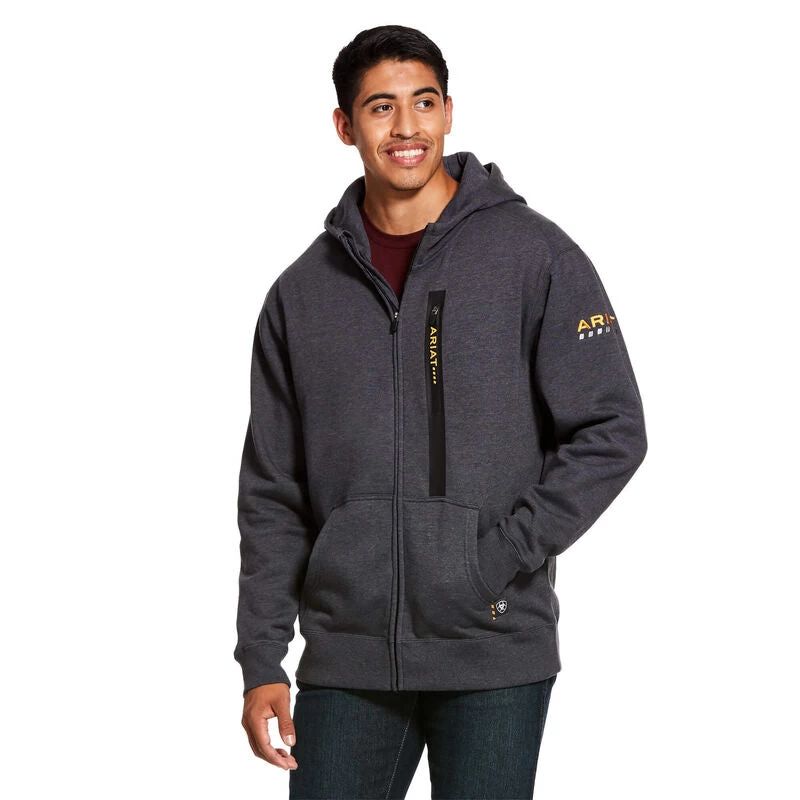ARIAT MENS REBAR WORKMAN ZIP HOODIE 4 ARIAT MENS REBAR WORKMAN ZIP HOODIE - Image 2