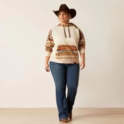 ARIAT WOMENS CHIMAYO PRINT HOODIE - SUNSET SALTILLO -Western Fashion-Ariat e2a3b93cdbe038101ff8826a42fb147e