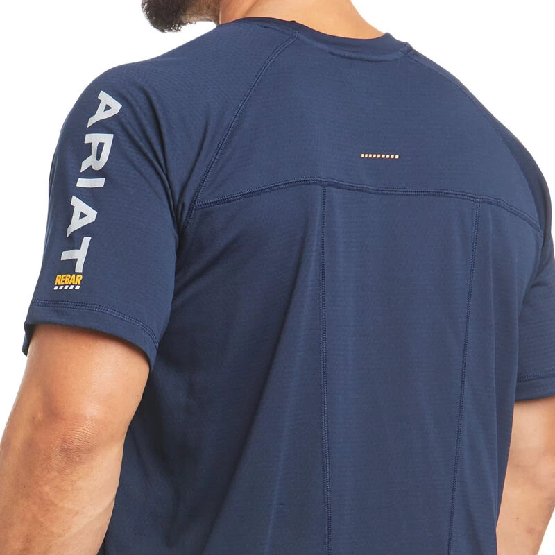ARIAT MENS HEAT FIGHTER T-SHIRT - NAVY 4 ARIAT MENS HEAT FIGHTER T-SHIRT - NAVY - Image 2