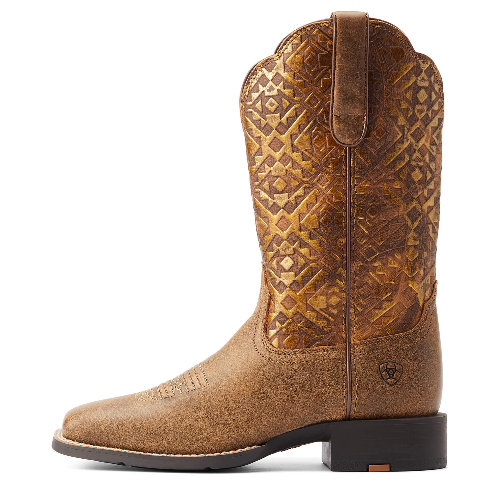 ARIAT WOMENS ROUND UP WIDE SQUARE TOE WESTERN BOOT 5 ARIAT WOMENS ROUND UP WIDE SQUARE TOE WESTERN BOOT - Image 3