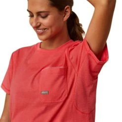 ARIAT WOMENS REBAR WORKMAN GRAPHIC T-SHIRT - TEABERRY
