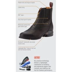 Women's Devon Nitro Zip Paddock - Black -Western Fashion-Ariat nitro